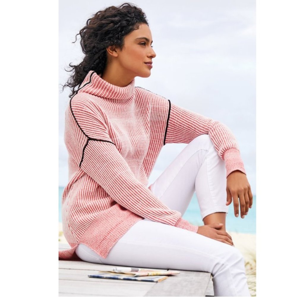 Soft Surroundings Selene Mock Neck Sweater